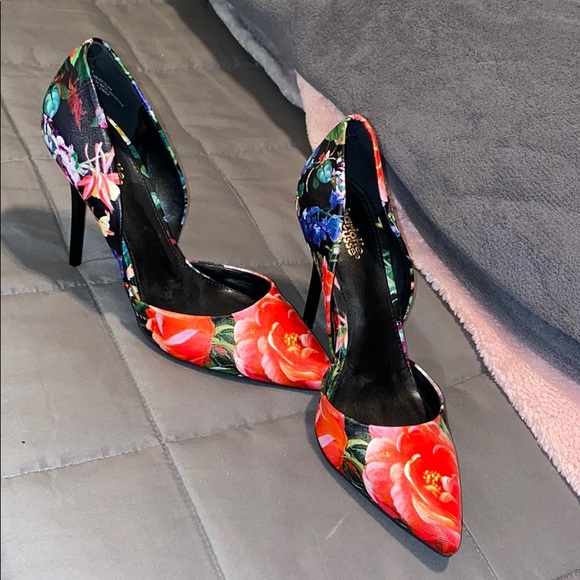 Charlotte Russe Shoes - Floral heels
